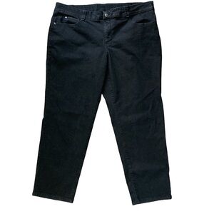 Ruby Rd. Woman Black Stretch Jeans Size 24W Lightweight Dressy Casual